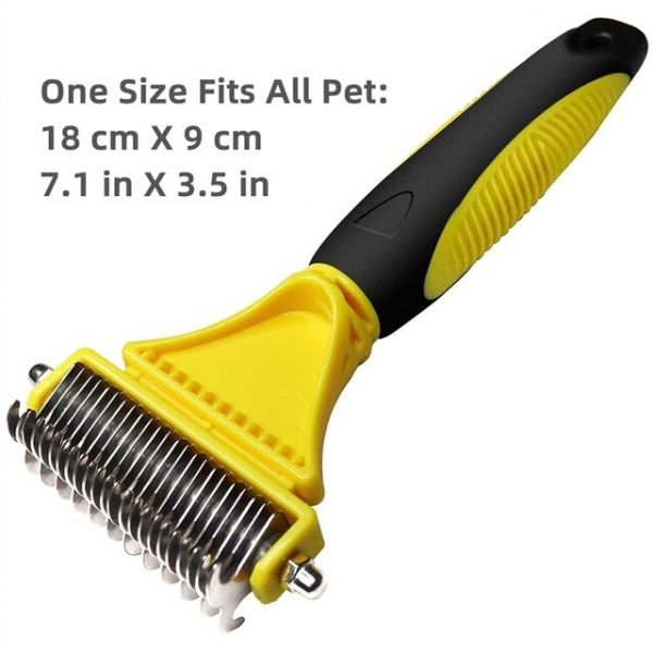 Pet Grooming Brush, Double-sided
