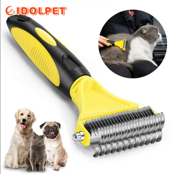 Pet Grooming Brush, Double-sided