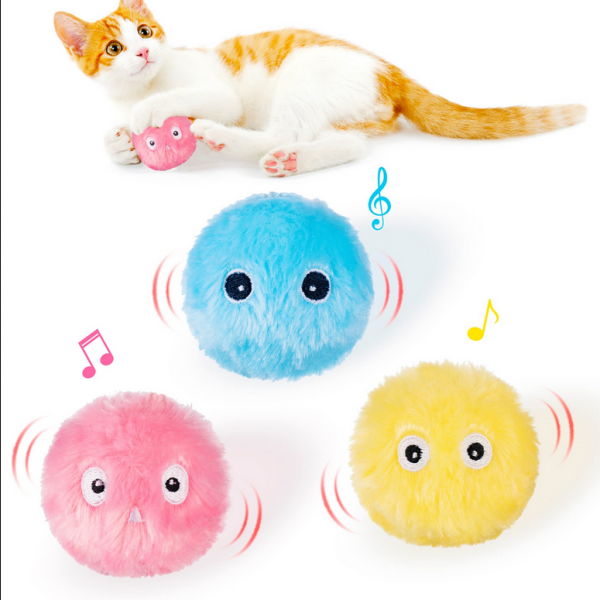 Smart cat toys, interactive ball